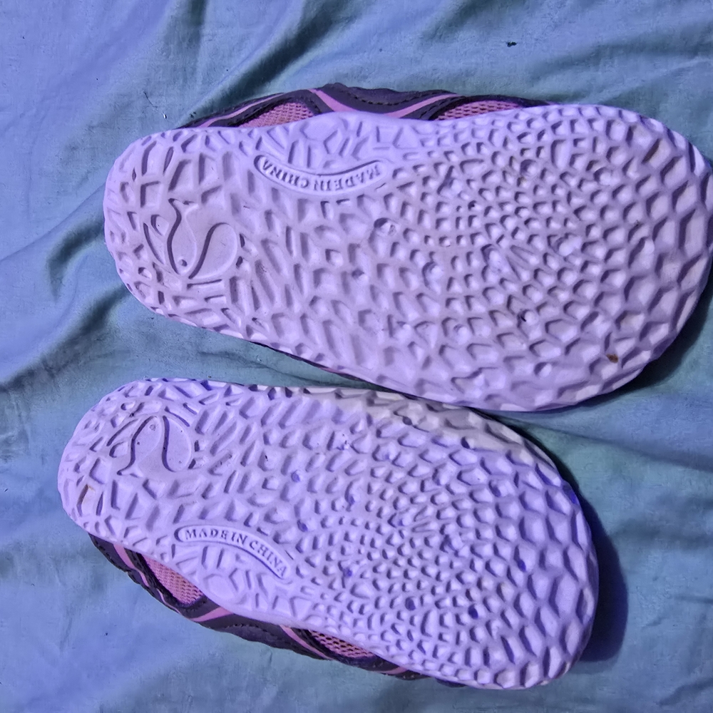 Kids Pink and Black Shoes